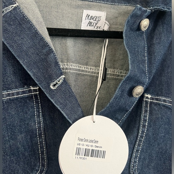 Princess Polly Pioneer Denim Crop Jacket - Picture 4 of 6